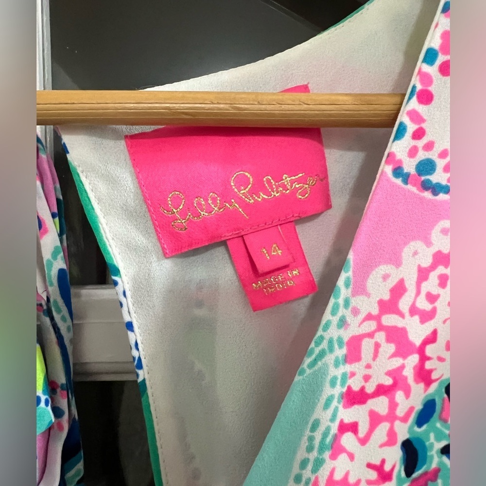 Lilly Pulitzer Pastel Floral Maxi Dress in Pink, Blue & Green - Picture 7 of 11